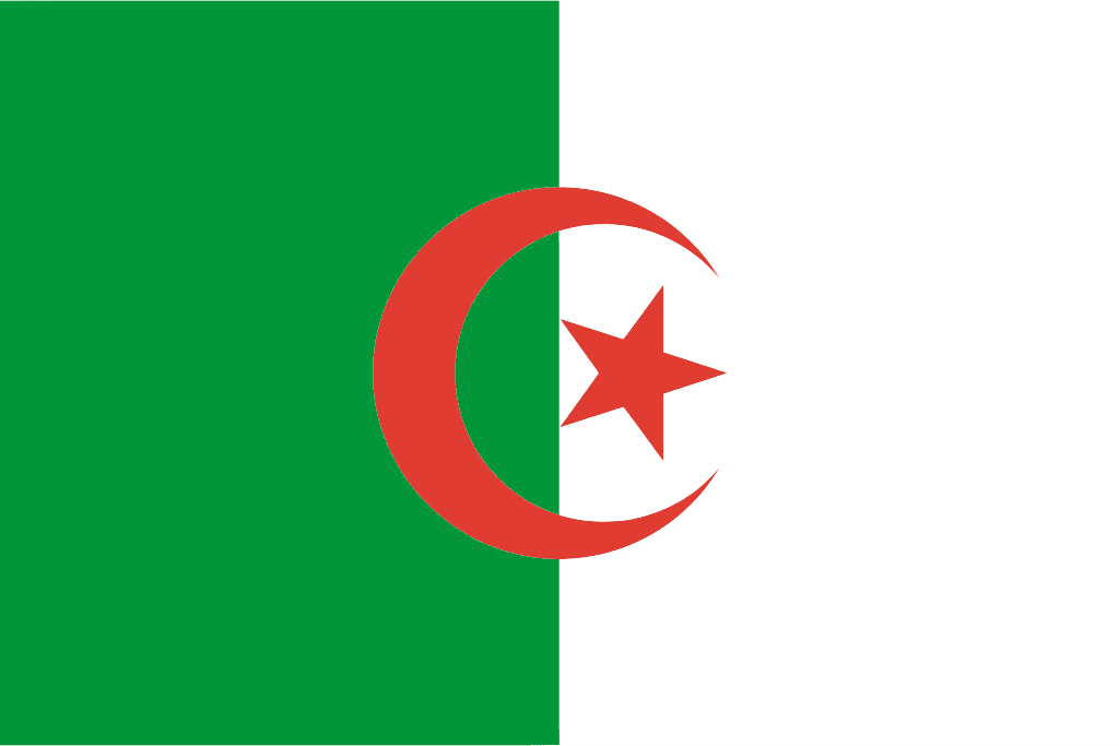 Flag of Algeria.