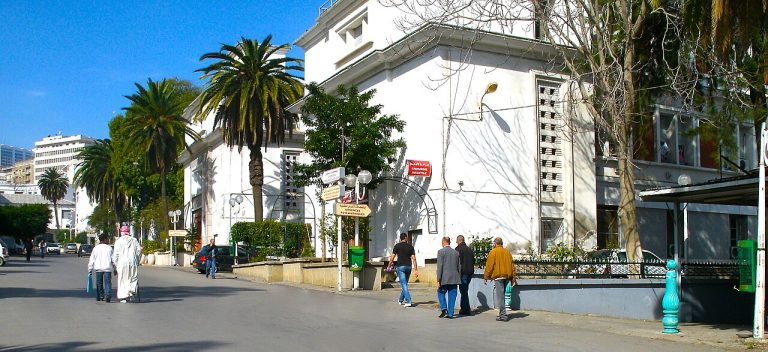 Main entrance to Mustapha Pacha University Hospital in Algiers.